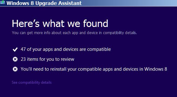 Windows 8 Upgrade Assistance