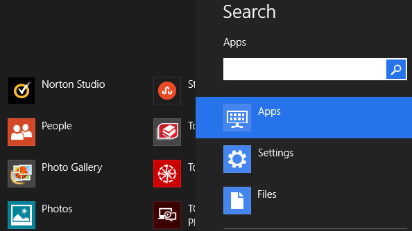 Windows 8 Search